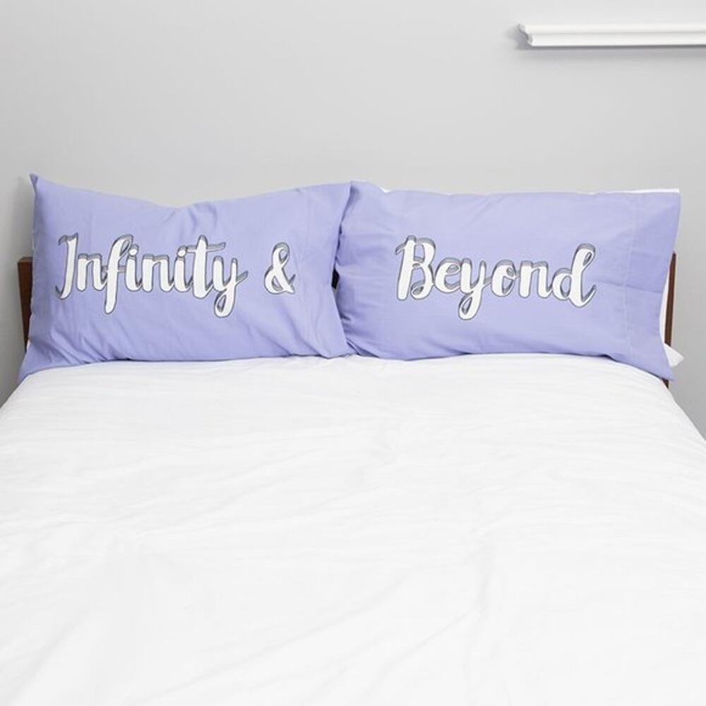 New Tillys Purple Infinity & Beyond Pillowcases Pillow Cases Bedding